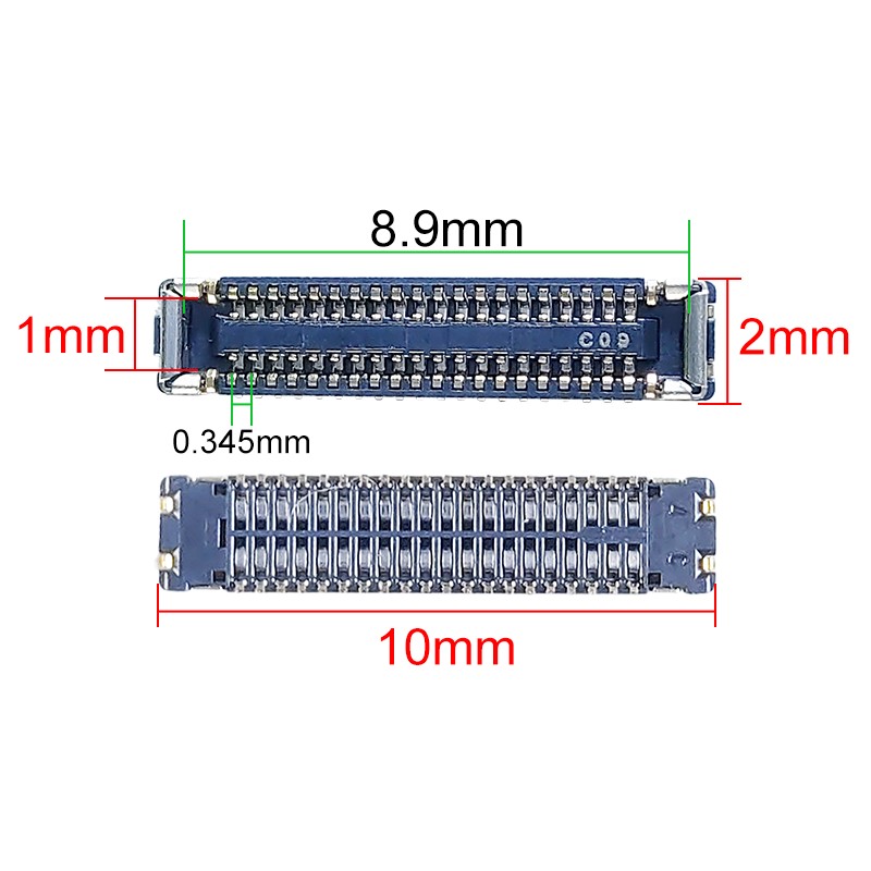 CONECTOR FPC HEMBRA 40 PINES 10MM X 2MM PARA HUAWEI PSMART 2018 Y9 2018
