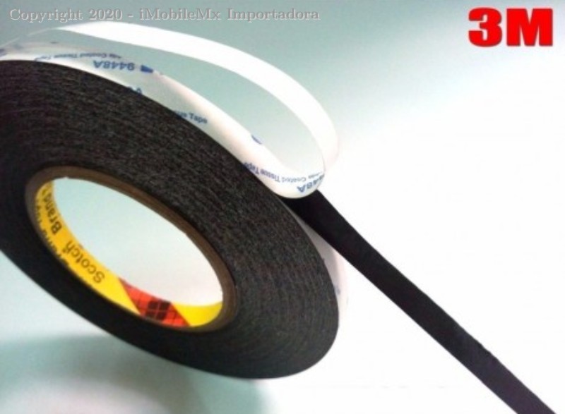 PEGAMENTO DOBLE CARA 3M NEGRO 5 MM JD06